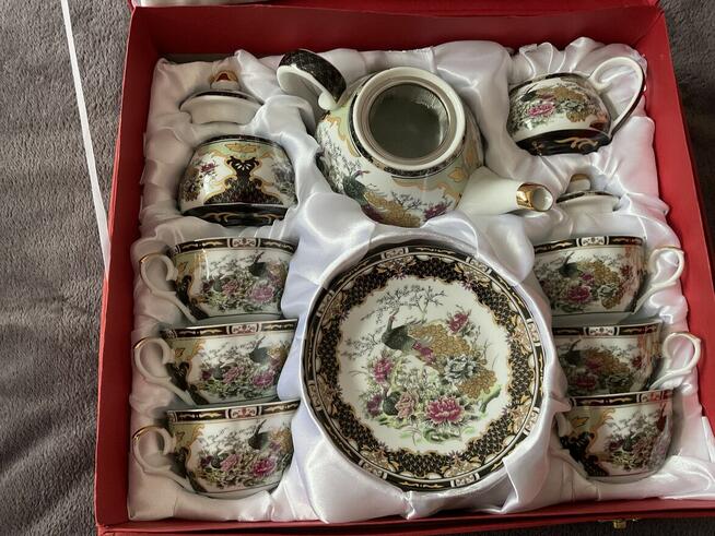 Zestaw porcelany japońskiej Yamasen z 24-karatowym złotem