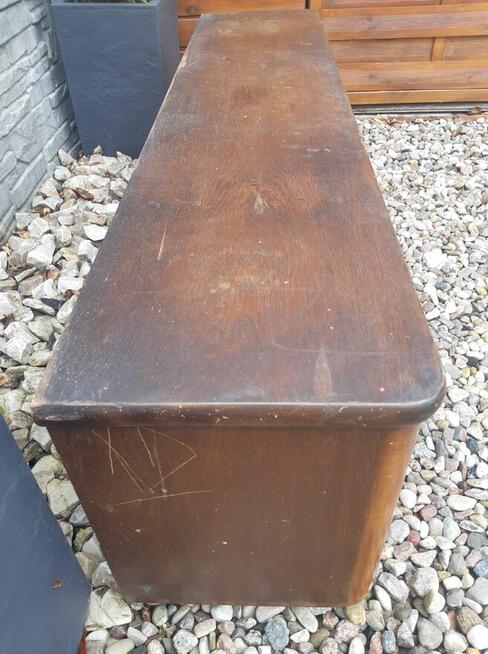 Szafka RTV Witryna Nadstawka od bufetu Dł. 135cm Orzech PRL