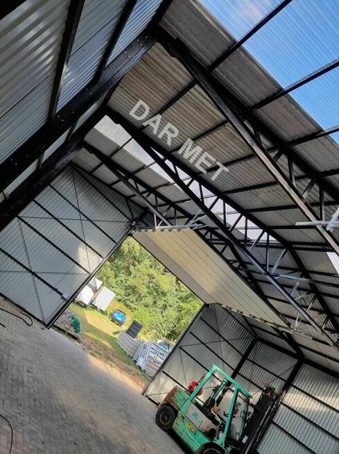 Hala Garaż Warsztat Konstrukcja Stalowa Projekt Dar Met