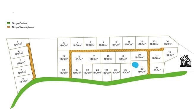 Działka budowlana Brejdyny gm. Piecki