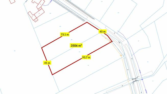 Działka budowlana Łagiewniki Małe gm. Pawonków, Przyjaźni