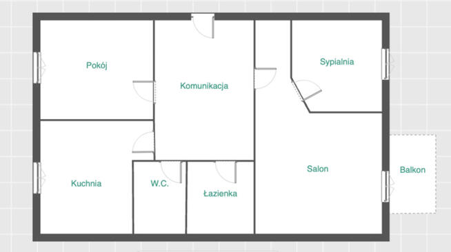 Funkcjonalne, 3 pokoje, osobna kuchnia