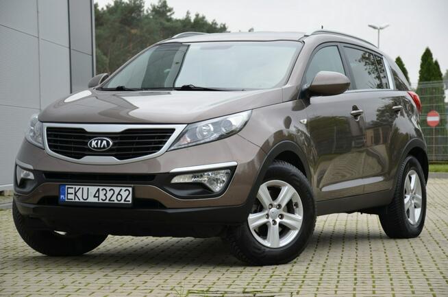 Kia Sportage Czarna Zarejestrowana 1.6GDI 135KM Serwis Navi Skóra Parktronik Alu