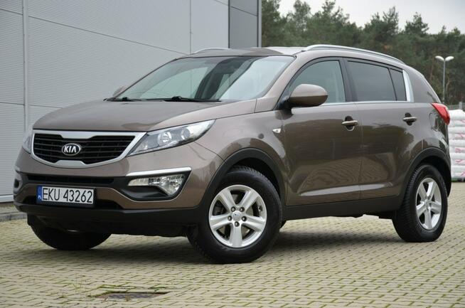 Kia Sportage Czarna Zarejestrowana 1.6GDI 135KM Serwis Navi Skóra Parktronik Alu