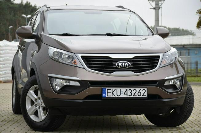 Kia Sportage Czarna Zarejestrowana 1.6GDI 135KM Serwis Navi Skóra Parktronik Alu