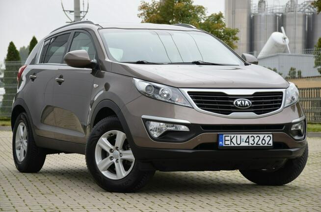 Kia Sportage Czarna Zarejestrowana 1.6GDI 135KM Serwis Navi Skóra Parktronik Alu