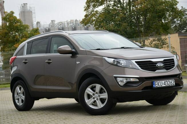Kia Sportage Czarna Zarejestrowana 1.6GDI 135KM Serwis Navi Skóra Parktronik Alu