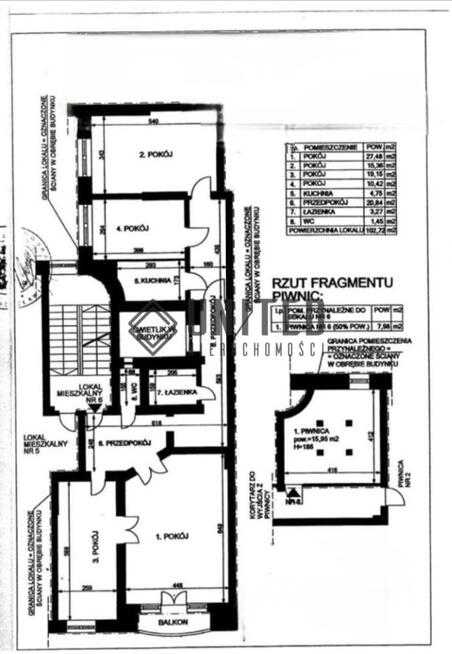 Ul. Traugutta inwestycja/balkon/piwnica