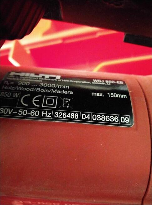 Wyrzynarka Hilti WSJ 850-EB