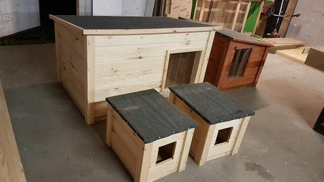 Buda dla psa ocieplona