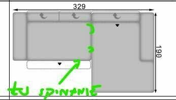 Tanio sprzedam elektrycznie wysuwany narożnik