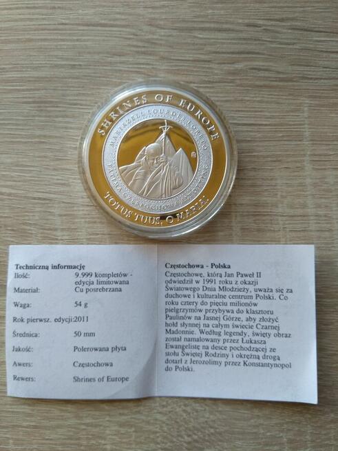 29. Medal okolicznościowy Częstochowa