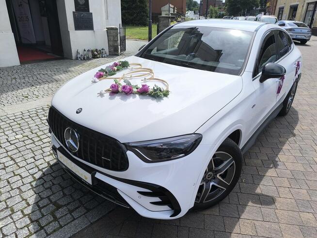 Samochód, auto do ślubu. Mercedes GLC Coupe pakiet AMG.