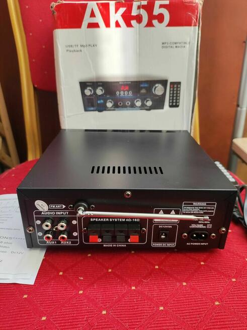 Cyfrowy Wzmacniacz Audio AK55 Bluetooth Stereo Hi-Fi USB SD