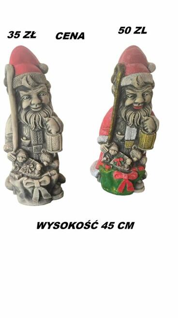 choinka gipsowa boże narodzenei skrzaty świąteczny