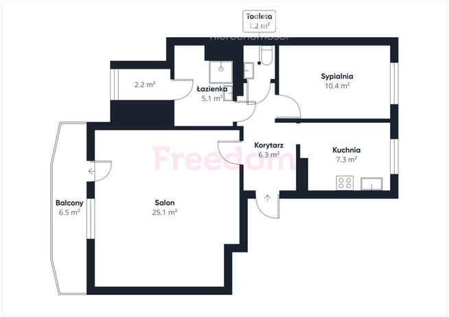 Zadbane 2 pokoje z balkonem – ul. Andersa, Olsztyn