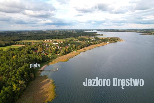 Działka z domkiem blisko jeziora Dręstwo