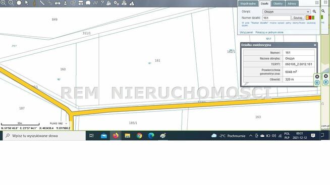 Działka Okczyn gm. Kodeń
