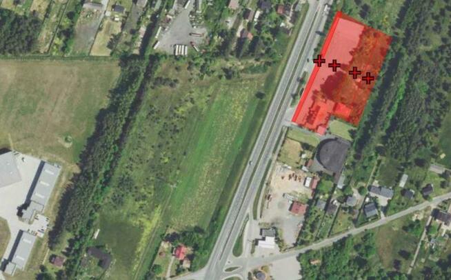 Działka usługowa Zawada gm. Kamienica Polska