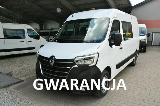 Renault Master średniak 7 osobowy brygadówka doka pełna opcja