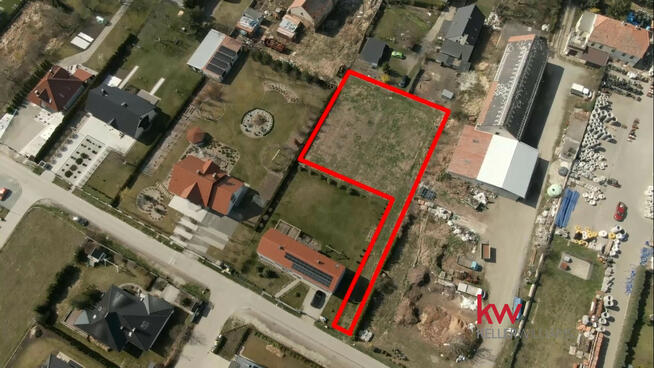 Działka inwestycyjna Domasław gm. Kobierzyce, Kwiatowa