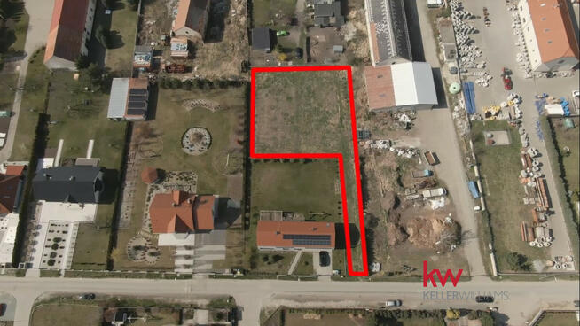 Działka inwestycyjna Domasław gm. Kobierzyce, Kwiatowa