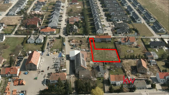 Działka inwestycyjna Domasław gm. Kobierzyce, Kwiatowa