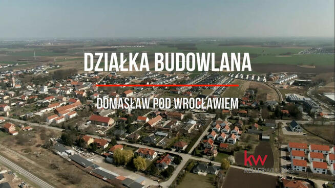 Działka inwestycyjna Domasław gm. Kobierzyce, Kwiatowa