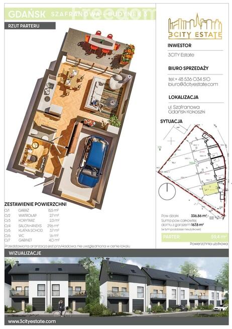 Dom wolnostojący 167,8 m2 - ul. Szafranowa Gdańsk