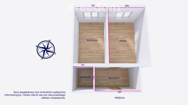 34 m2, ul. Wolności - spokojne otoczenie