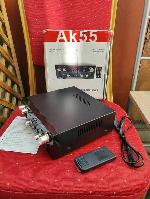Cyfrowy Wzmacniacz Audio AK55 Bluetooth Stereo Hi-Fi USB SD