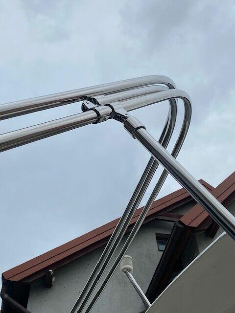 Stelaż do łódki i motorówki. Szprycbuda, Bimini ,Cabrio