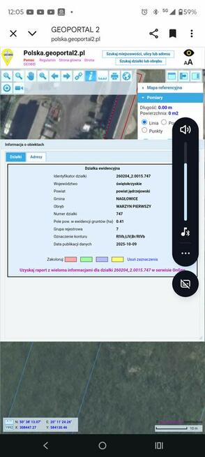 Sprzedam działkę rolno budowlaną