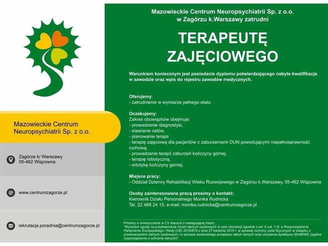 Terapeuta zajęciowy