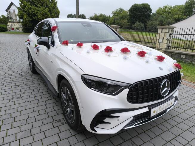 Samochód, auto do ślubu. Mercedes GLC Coupe pakiet AMG.