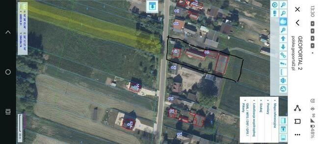 Sprzedam działkę rolno budowlaną, szeroką na 22 metry