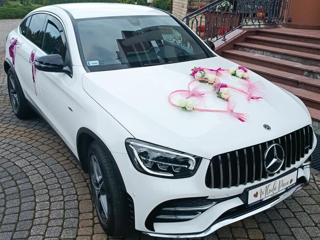 Samochód, auto do ślubu. Mercedes GLC Coupe pakiet AMG.