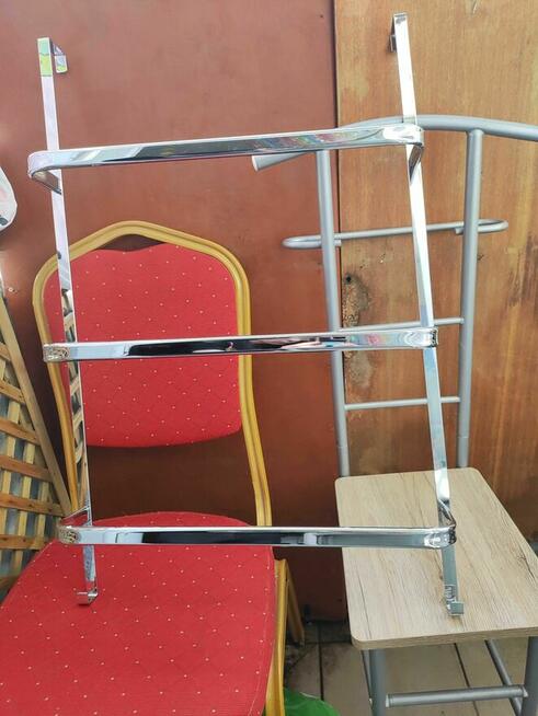 Wieszak na ręczniki Srebrny na drzwi kabinę prysznic