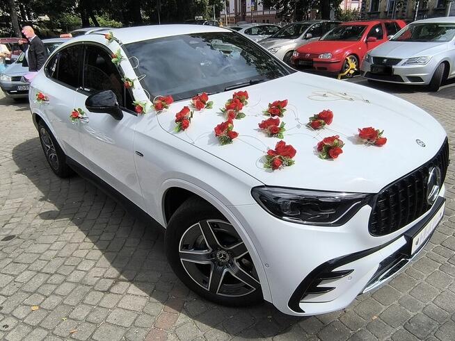 Samochód, auto do ślubu. Mercedes GLC Coupe pakiet AMG.
