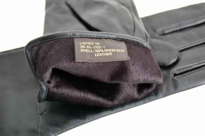 Rękawiczki damskie ocieplane Wittchen skóra naturalna czarne