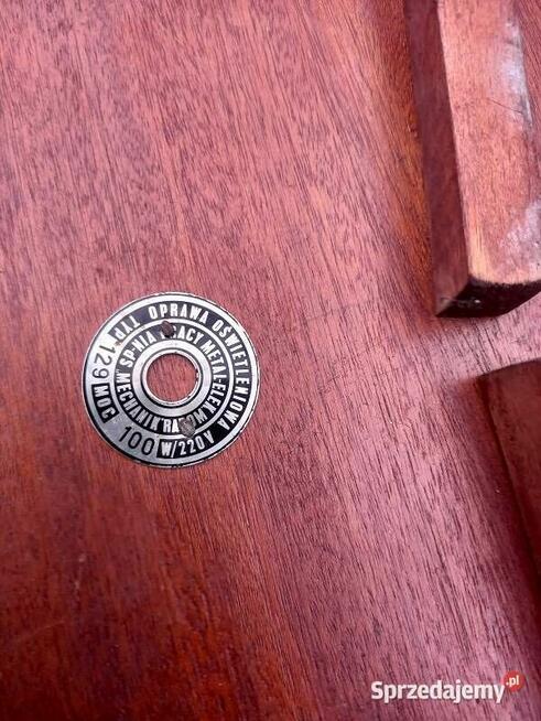 ORGINALNA lampa z PRL ze stolikiem ,miejscem na gazety