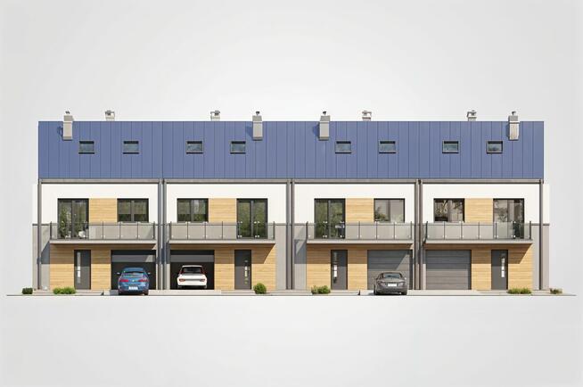 Nowoczesny dom w zabudowie szeregowej 116m