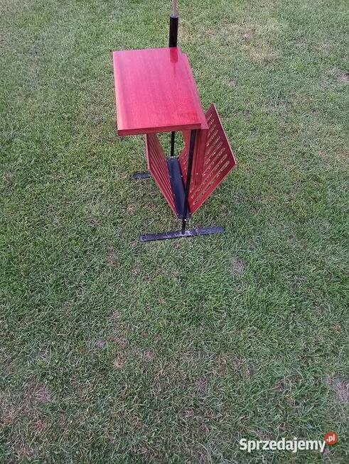 ORGINALNA lampa z PRL ze stolikiem ,miejscem na gazety