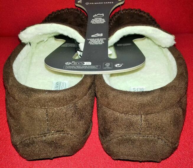 Bambosze męskie ciepłe kapcie 41