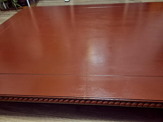 Vintage 135x85cm Elegancki, rzeźbiony stół Hepple White Engl