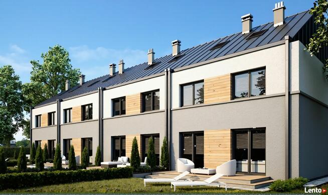 Nowoczesny dom w zabudowie szeregowej 116m