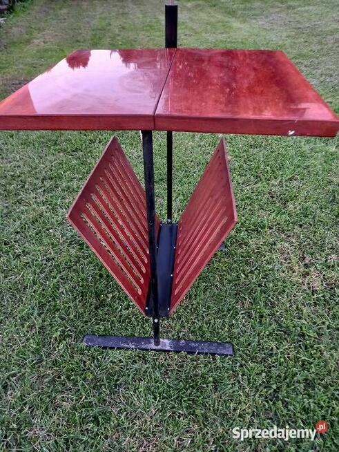 ORGINALNA lampa z PRL ze stolikiem ,miejscem na gazety