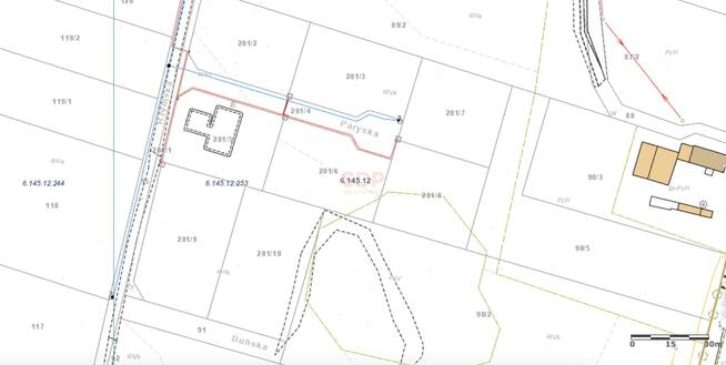 Działka budowlana Polakowice gm. Żórawina, Rzymska