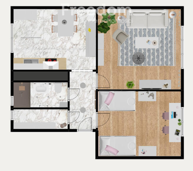 Mieszkanie 2-pokojowe Stara Łubianka