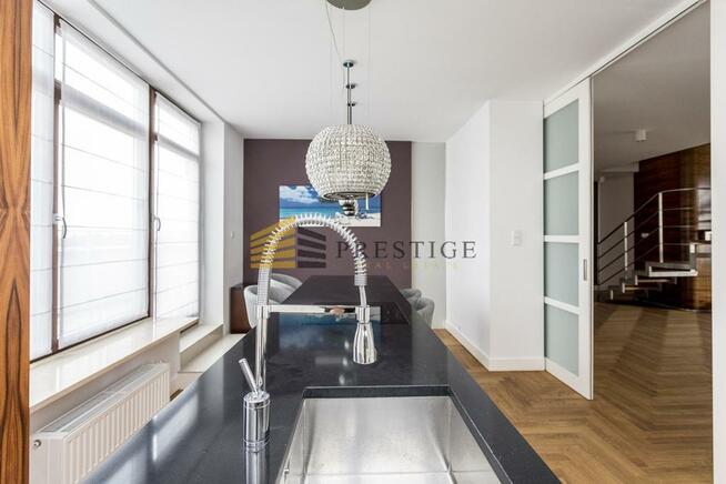 Dwupoziomowy penthouse na Mokotowie